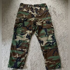 Army Issued Camo Cargo Pants